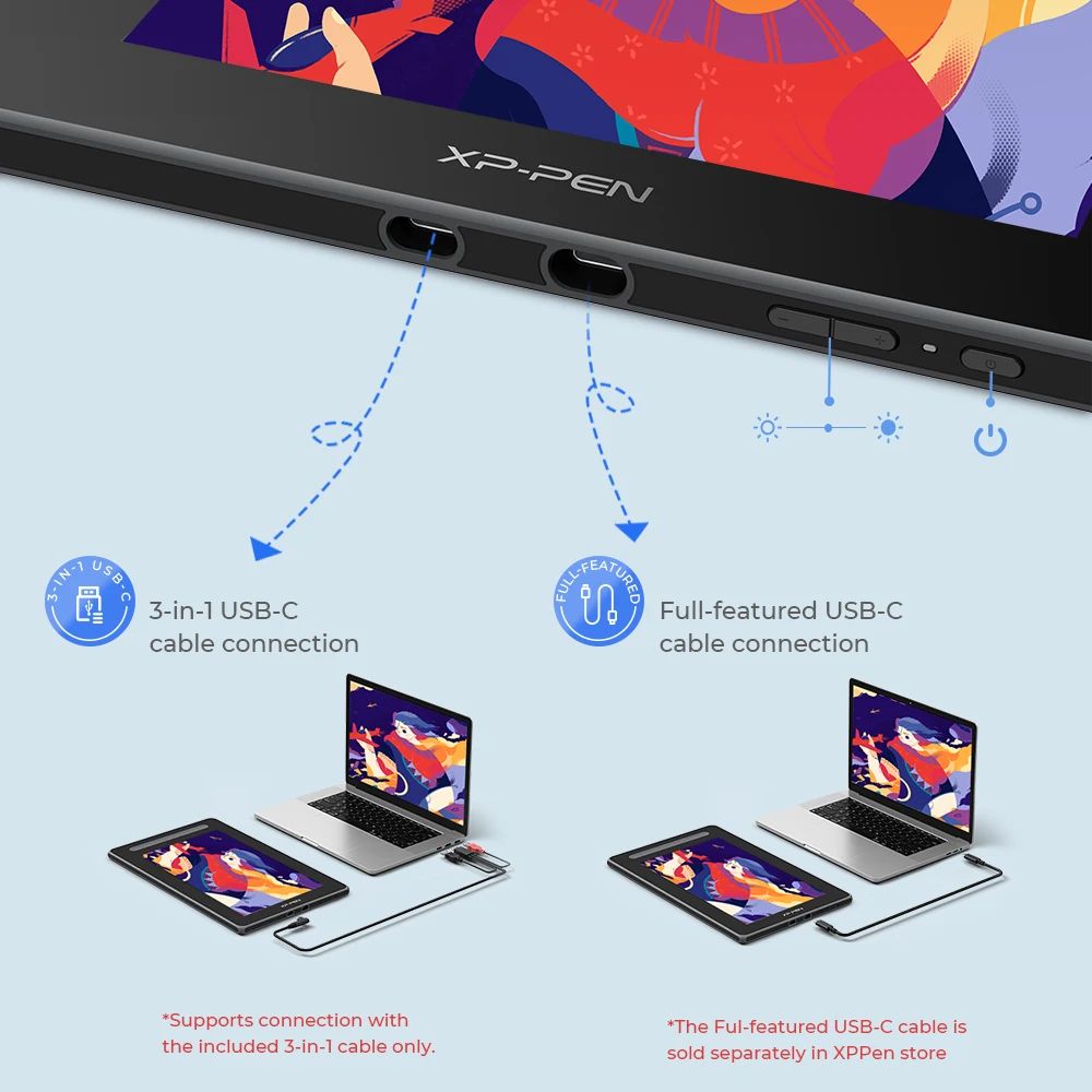 Графический планшетный монитор XPPen Artist 13 2nd Gen с 130% sRGB 9 клавишами быстрого доступа
