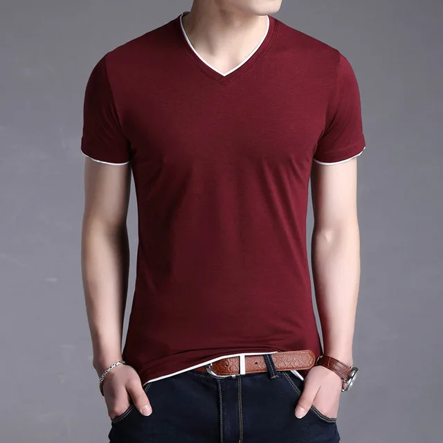 

Camiseta de algodón para hombre, camisa de manga corta de Color puro, camisetas de verano, 2021