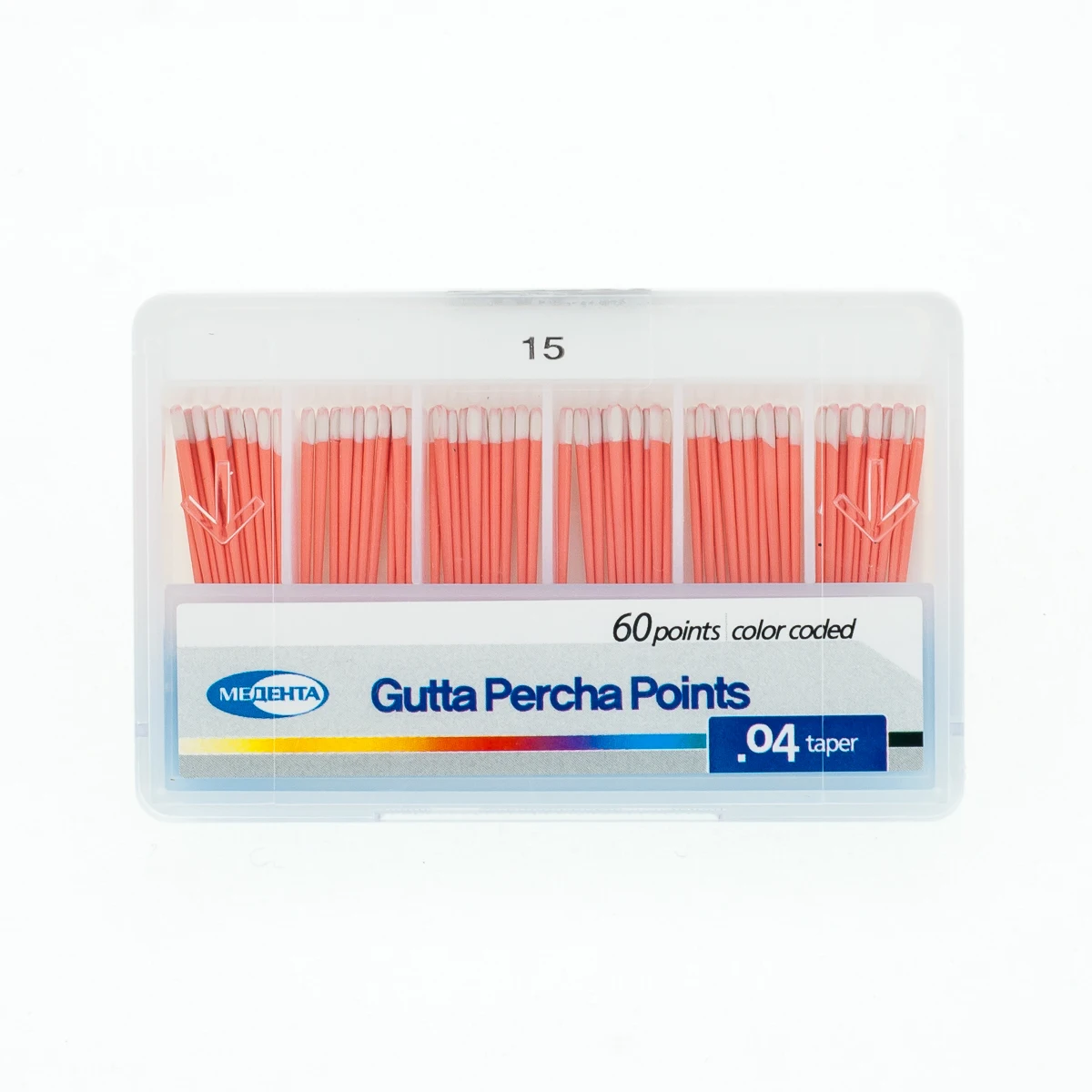 линейка эндодонтическая 1505 (dispodent). пломбирование корневых каналов гуттаперчевыми штифтами.