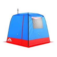 Трехслойная палатка-куб для зимней рыбалки, мобильная баня Turbo Banya 1