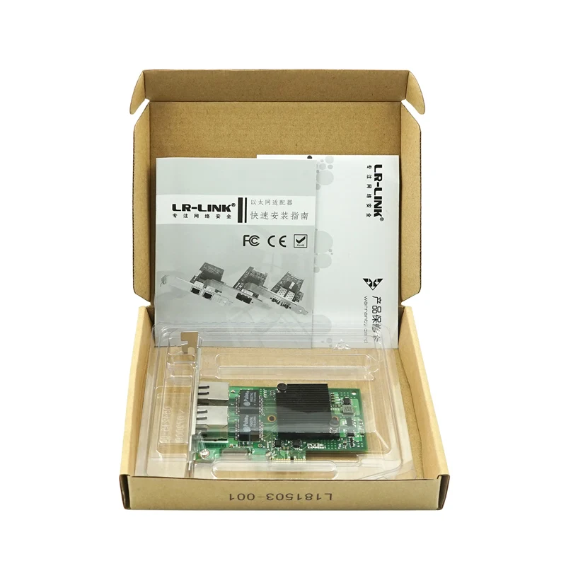 LR-LINK 9222PT 10/100/1000 Мбит/с сетевая карта PCI Express x1 двойной медный порт гигабитный