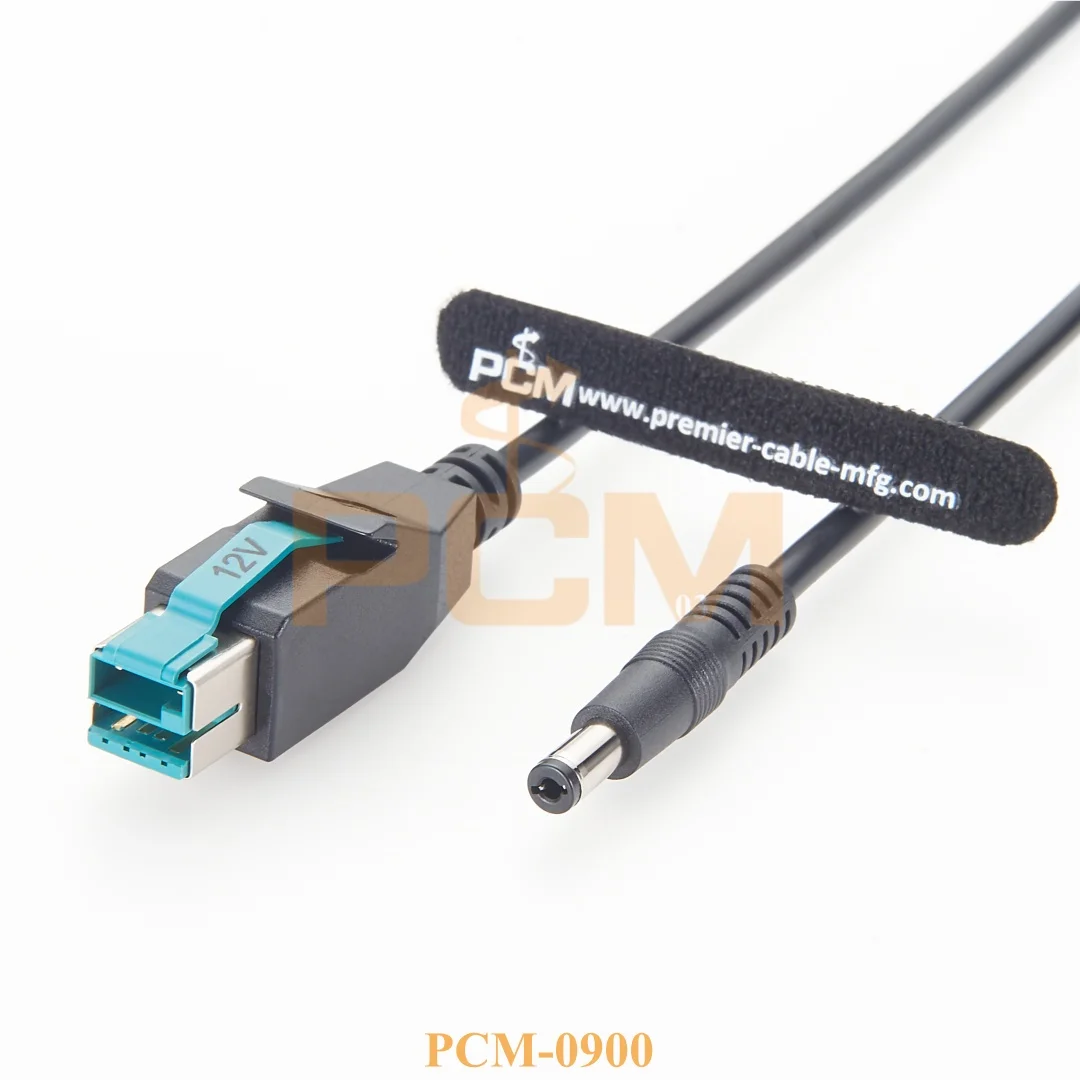 Фото Кабель-переходник USB на DC 12В с разъемом 5.5*2.1мм (DC5521) для POS-принтеров, терминалов и ПК №2