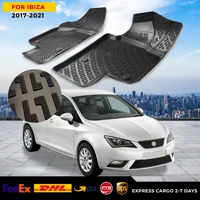 3D Car Floor Liner For Seat İbiza 2017-2021 Waterproof Special Foot Pad Fully Surrounded Mat Accessories Custom Rugs Nonslip