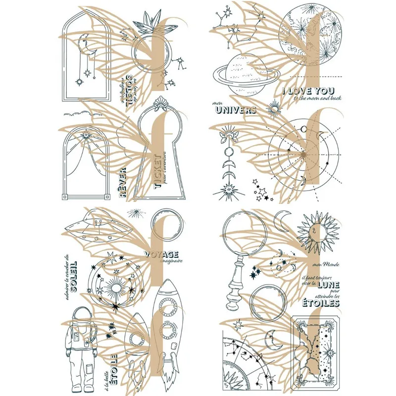 Новый Французский прозрачный штамп для скрапбукинга сделай сам/декоративные