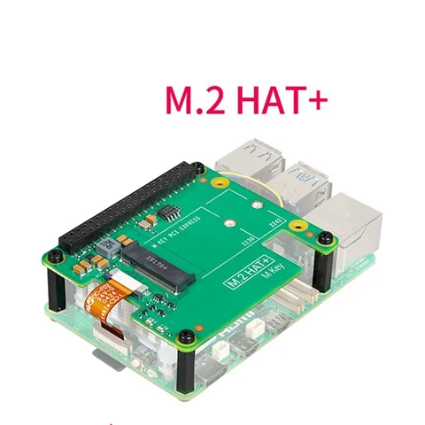 Плата расширения для Raspberry Pi 5 M.2 HAT + Gen2 Gen3 NVME M.2 SSD 2230/2242