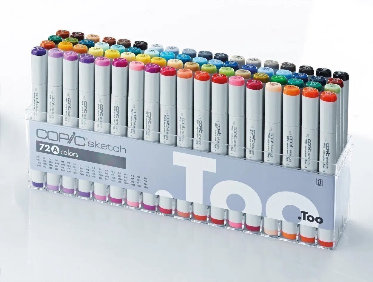 Набор маркеров на спиртовой основе Copic Sketch A 72 цвета |