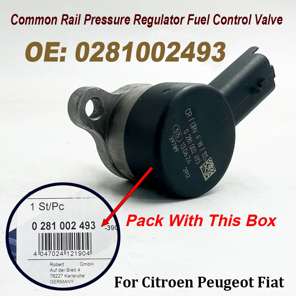 

Регулятор давления топливного насоса 0281002493 0281002872 DRV для Citroen C5 C8 Peugeot 0281002284 15610-67G0 0