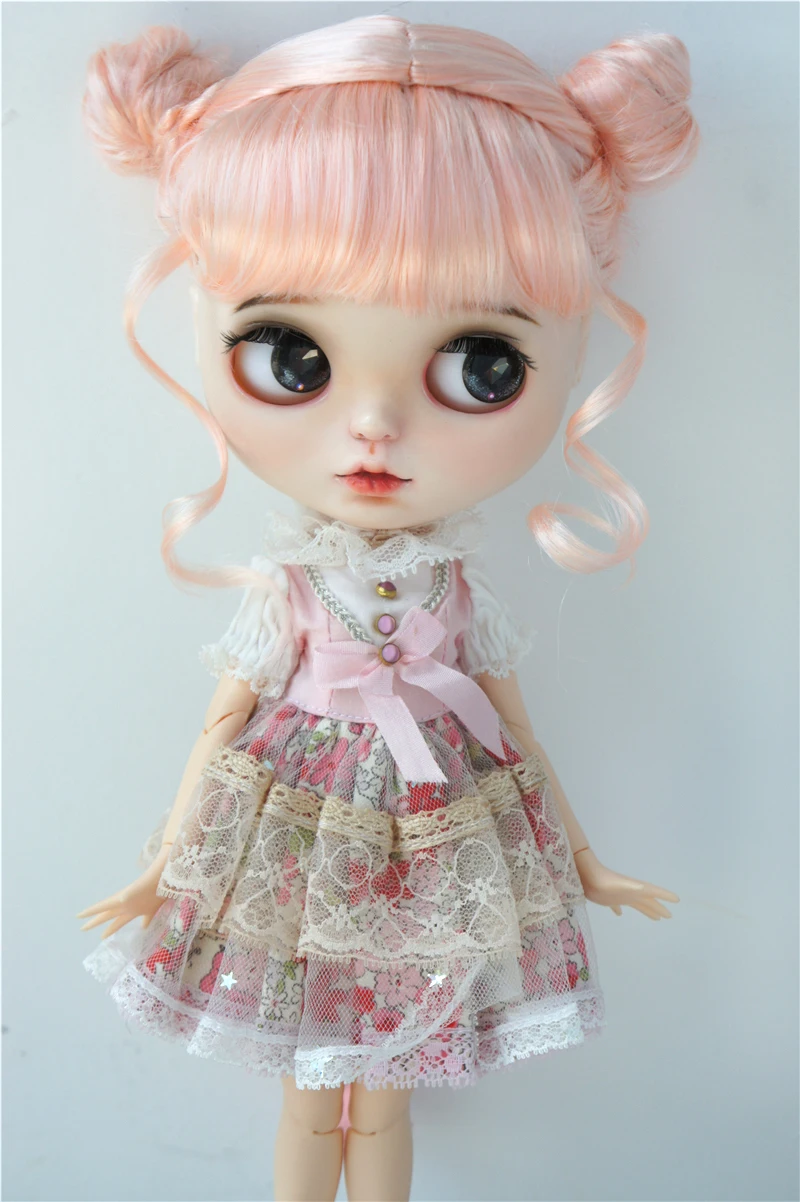 JD606 Все размеры Twins Buns BJD Синтетический мохеровый парик для OB11 YOSD MSD SD Blythe Hair 1/8 1/6 1/4