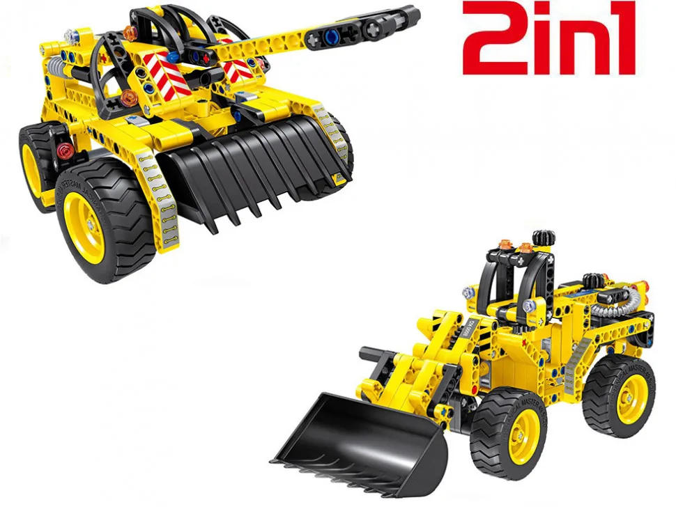 Конструктор 2 в 1 (бульдозер и танк) QiHui Technics 261 деталь - QH6803 (QH6803) |