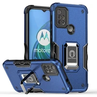 shockproof phone case for motorola g10 g20 g30 edge 20 pro g200 5g g60 g60s with car holder matte magnetic ring stand cover