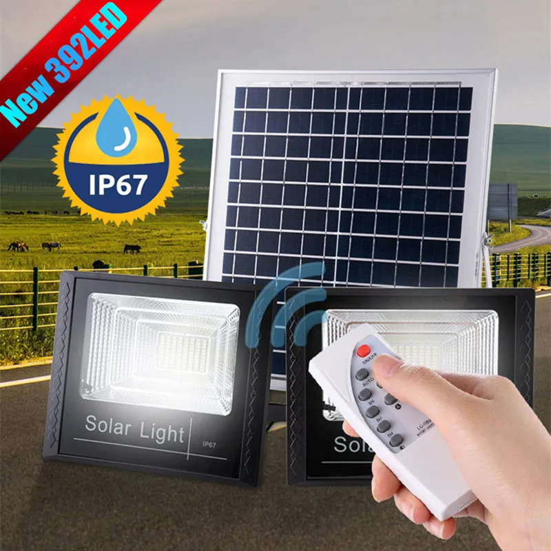 

2head LED Solar Light Outdoor LED FloodLamp Remote Control IP67 Waterproof For Garden Path Street Wall Solar Landscape Spotlight