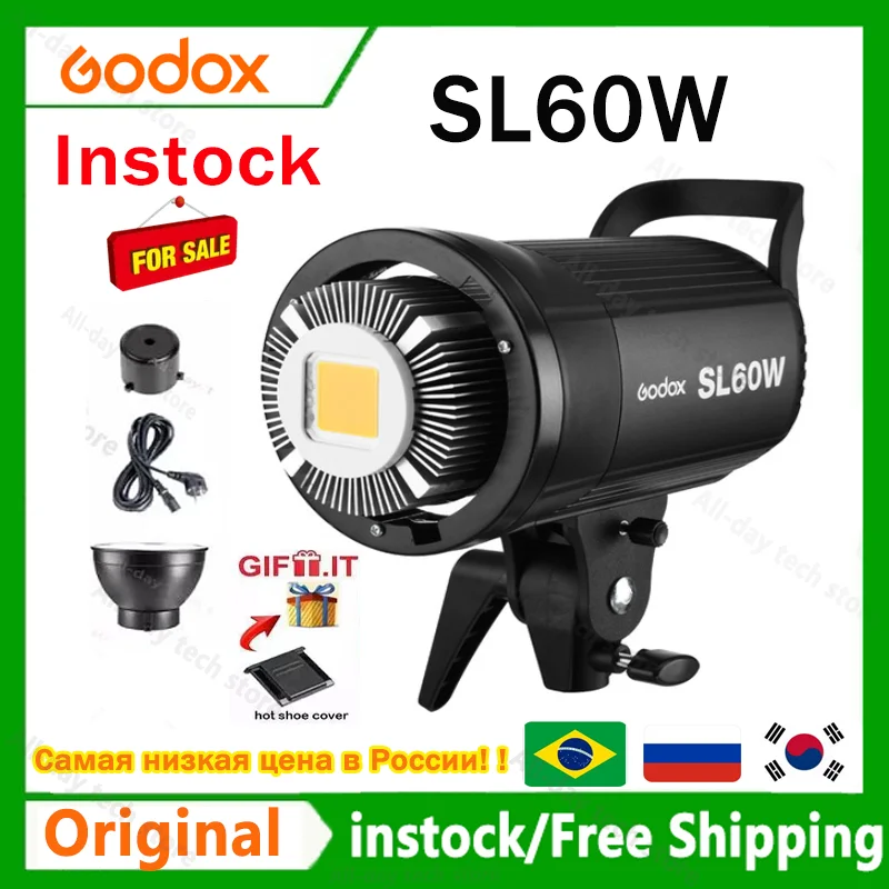 Светодиодная лампа для видеосъемки Godox SL60W SL-60W (сбалансированное дневное