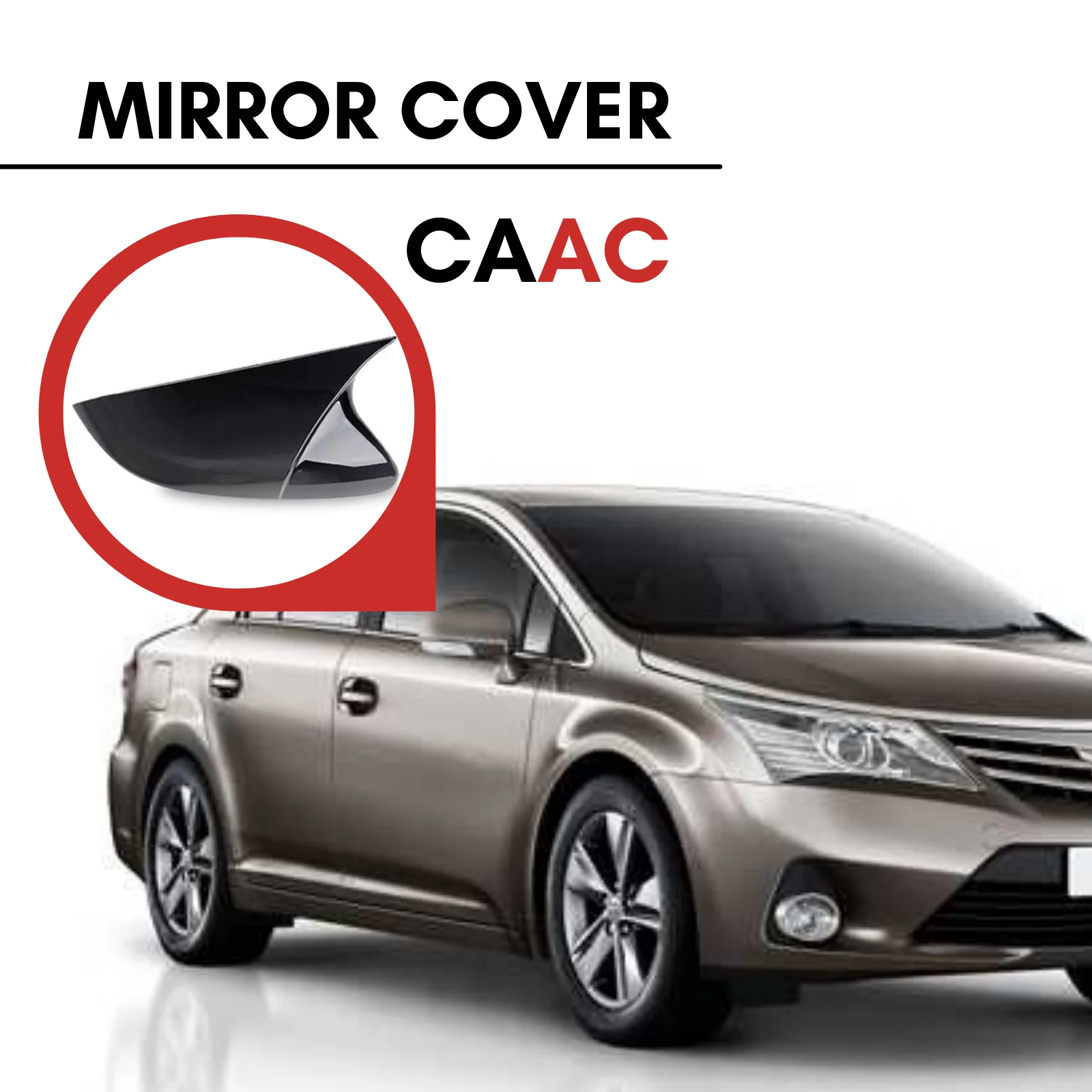 

FOR TOYOTA AVENSIS 2009-2018 2 PCS BATMAN ABS PIANO BLACK SIDE MIRROR COVER DURABLE FRAME MOUNTING HARDWARE INCLUDED MODIFIED TRIM