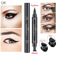 eyeliner stamp black liquid eyeliner pen waterproof fast dry double ended eye liner pencil make up for women cosmetics