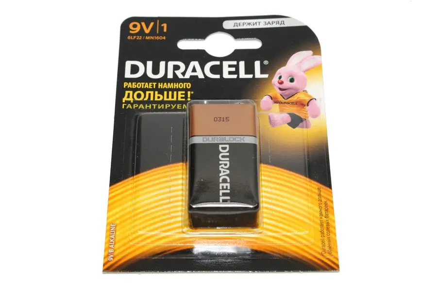 Батарейка DURACELL 6LR61 KRONA ALK 1/10