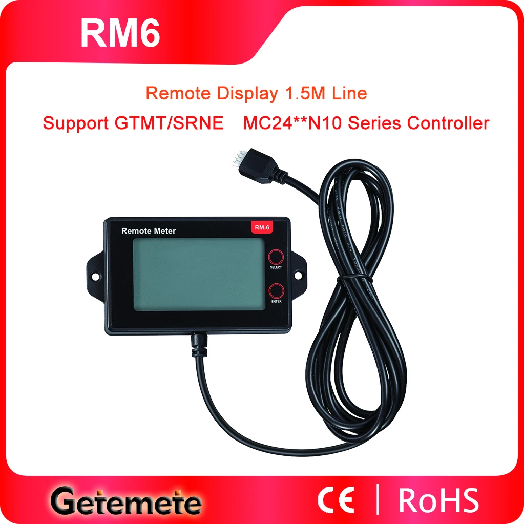 

Контроллер солнечной батареи GTMT, дистанционный ЖК-дисплей для SRNE MC Series MPPT, мониторинг данных и рабочего состояния в реальном времени