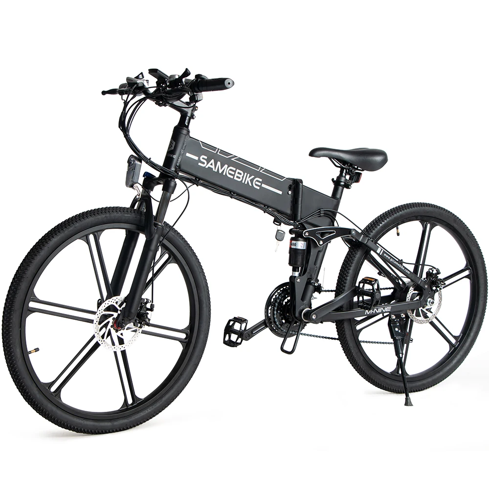 EU Stock SAMEBIKE Electric Bike 500W LO26-II Ebike 26inch Folding Electric Bicycle 21 Gear Speed Mountain Bike 500W 48V 10AH 30k