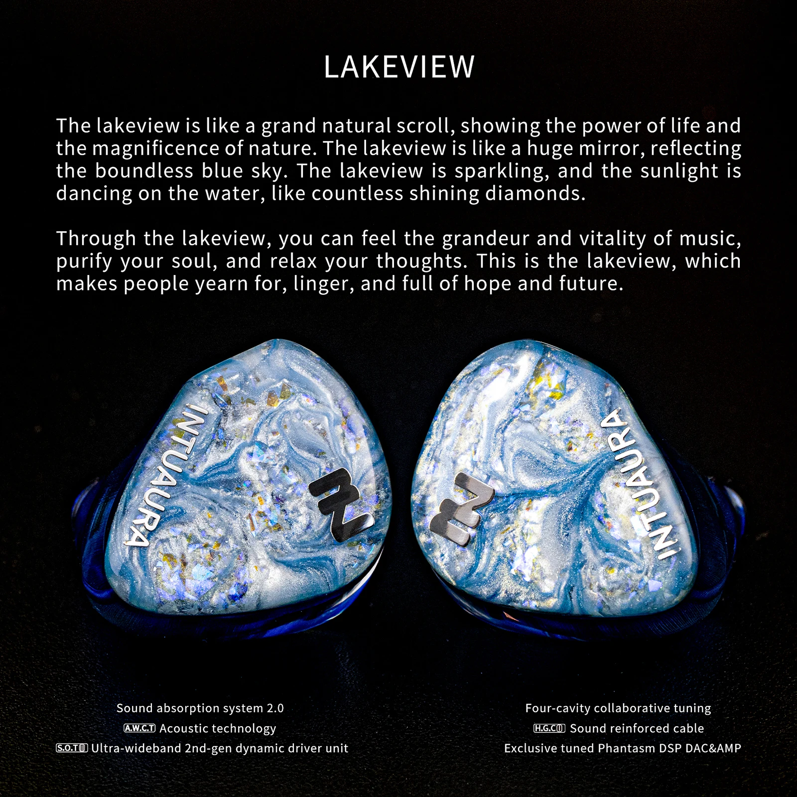 Динамические драйверы интуара Lakeview 2-го поколения IEMs Hi-Fi