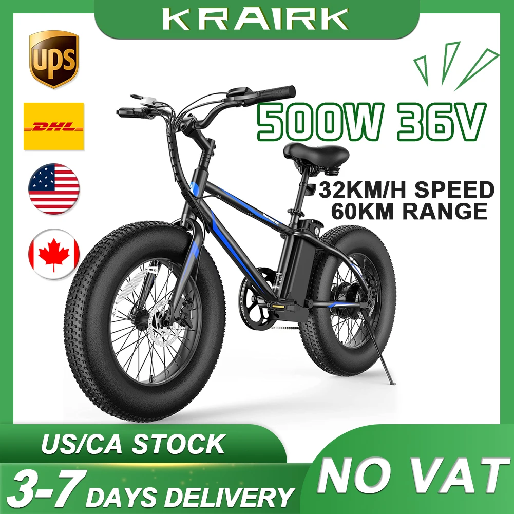 

Macrover 100 Electric Bike 500W 36V 13AH Lithium Battery 1.5X E-Bike 4.0 Fat Tire Sport Mountain Electric Bicycle for Adults