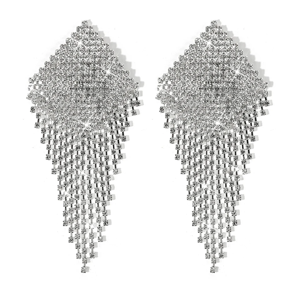 Rhinestone Tassel Chain Nipple Cover Breast Pasties Stickers For Women Nipple Pasties Reusable Silicone Intimates Accessories