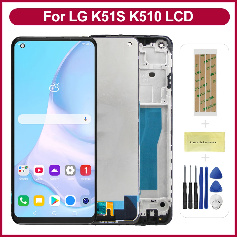 Для lg k51s lcd мобильный телефон Lcds для LG замена экрана LMK510EMW Φ дисплей