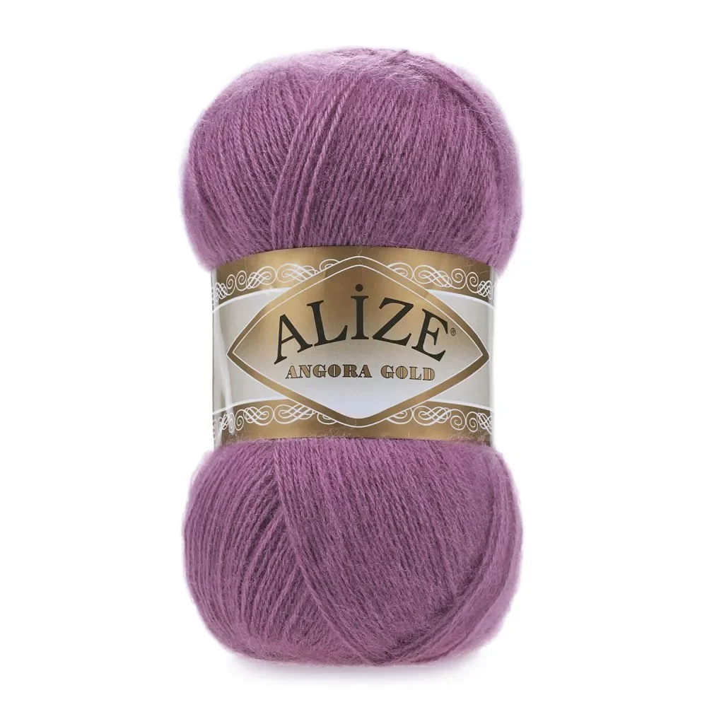 Пряжа для вязания ALIZE Angora gold 5 мотков по 100г / 550м Шерсть-20% Акрил-80% тонкая пушистая