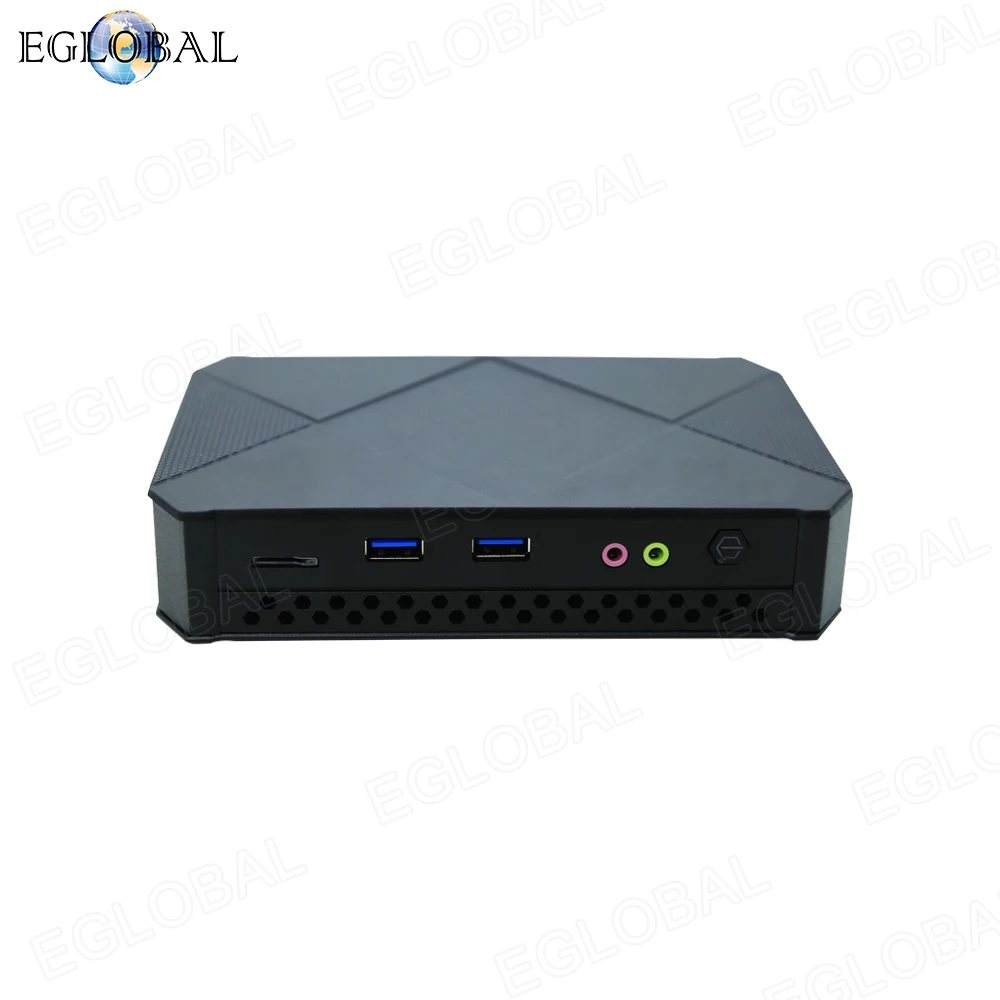 Новый мощный игровой мини-ПК Eglobal Intel Celeron J4125 2HDMI1.4 2USB2.0 2USB3.0 Type-C USB3.1 карманный