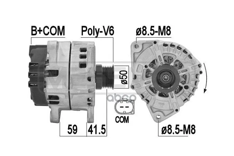 Генератор Mercedes W204/W211/W221 (220a 14v) Era арт