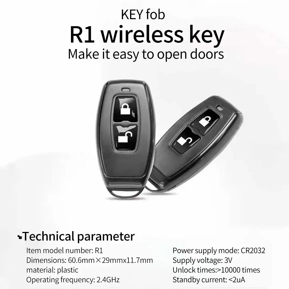R1 Беспроводной Bluetooth-брелок TTLOCK ключ дистанционного управления для TTLock APP замок