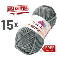 Himalaya Dolphin Baby 15 Pcs Soft Velvet Yarn for Knitting and Crochet Thread Doll DIY Blanket Shawl  Amigurumi Fast Shipping
