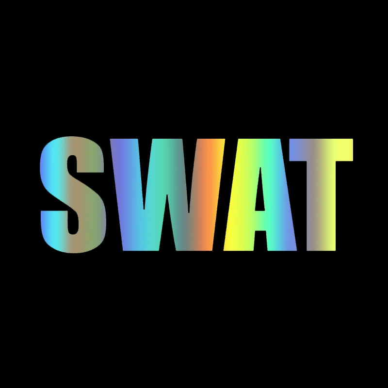

15x5,5 см Виниловая наклейка для SWAT, автомобильная наклейка, водонепроницаемые автомобильные декорации на бампер, заднее окно, ноутбук