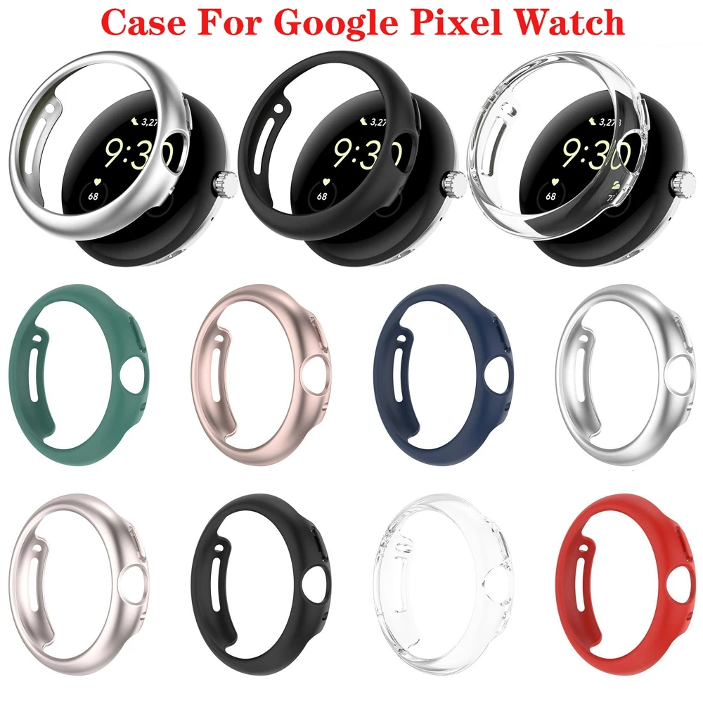 

Screen Protector Case for Google Pixel Watch Protective Cover TPU Screen Protector For Pixel Watch Protection Hard-Shell Cover