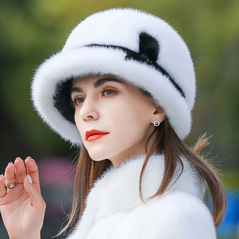 Женская зимняя шапка модель 2022 дюйма раньше Классическая Роскошная в русском