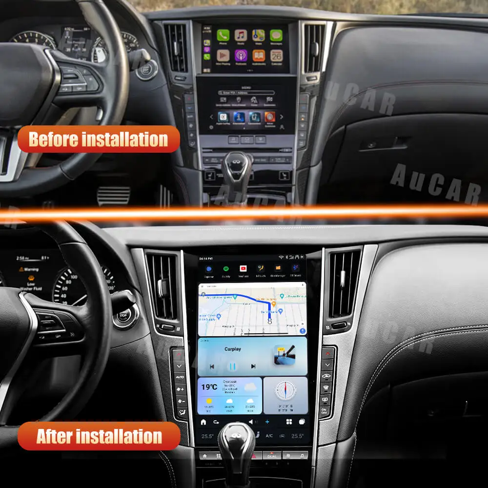 AuCar 13 6-дюймовый радиоприемник Tesla Android GPS-навигатор мультимедийный стереоплеер
