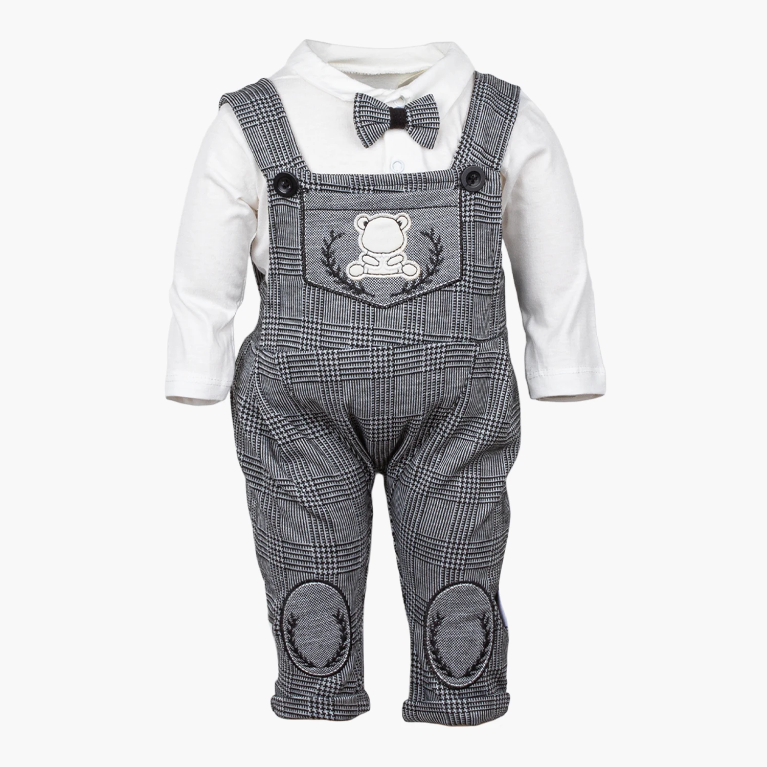 

Newborn Baby Gentleman Suit Shirt Overalls Set 100 Cotton Comfortable Toddler Clothes Boys Cute Outfit Romper Jumpsuit Pajamas