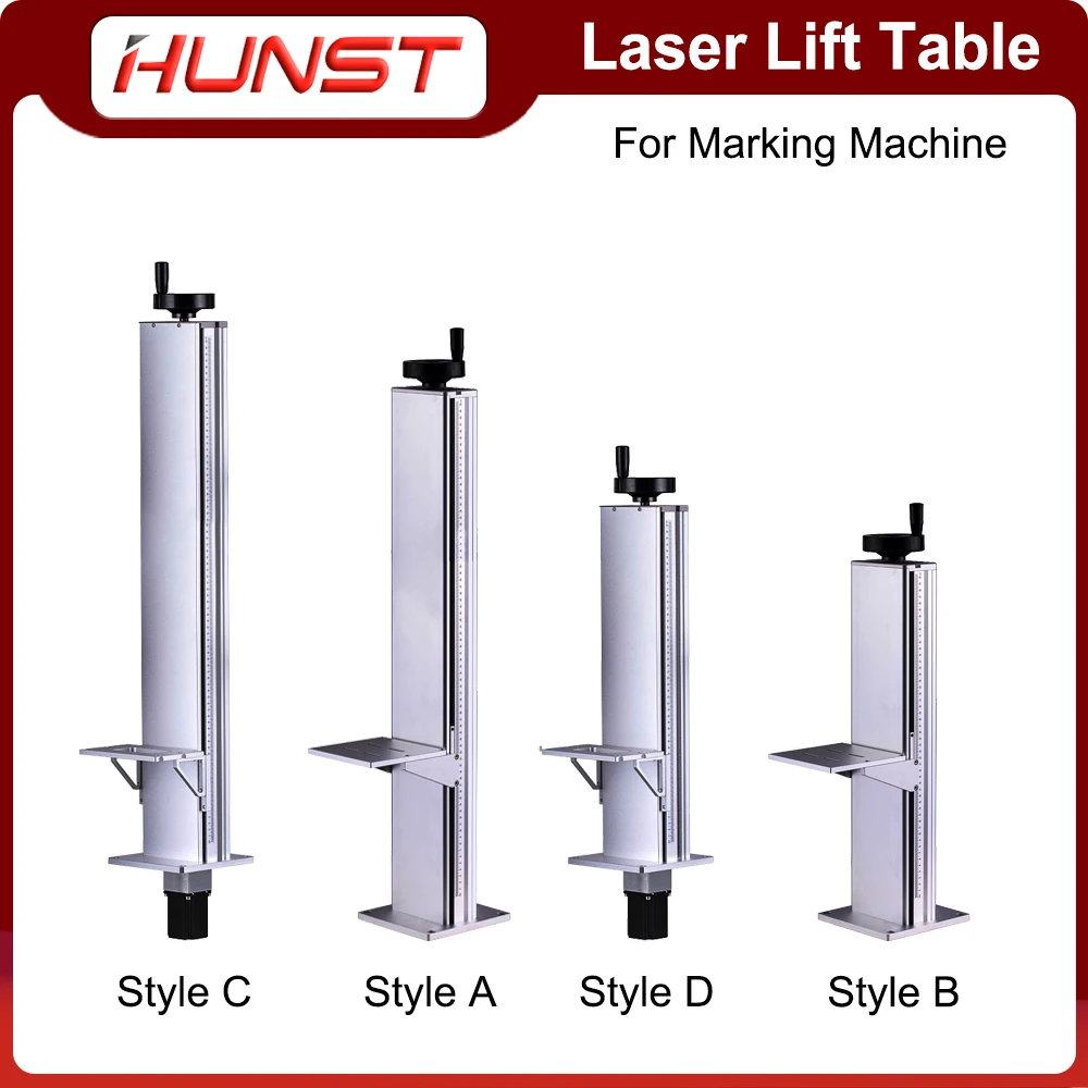 Hunst Laser Marking Machine Lift Table Z-axis Lift Stand Height 500 and 800MM, With Motor Control Automatic Lifting Table