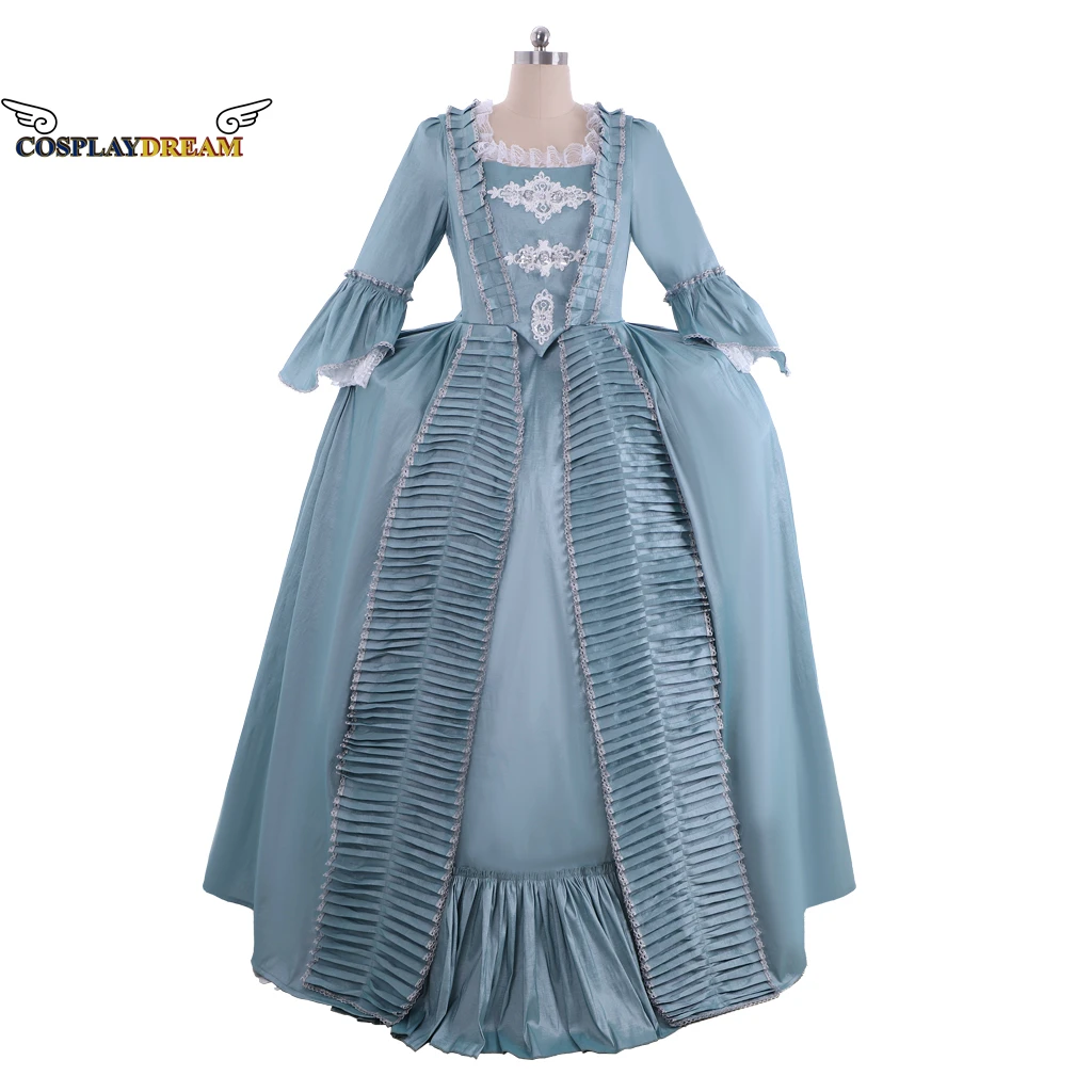 

18th Century Victorian Rococo Ball Gown Dress Fancy Dress Gown Medieval Marie Antoinette Dress Tudor Rococo Colonial Georgian