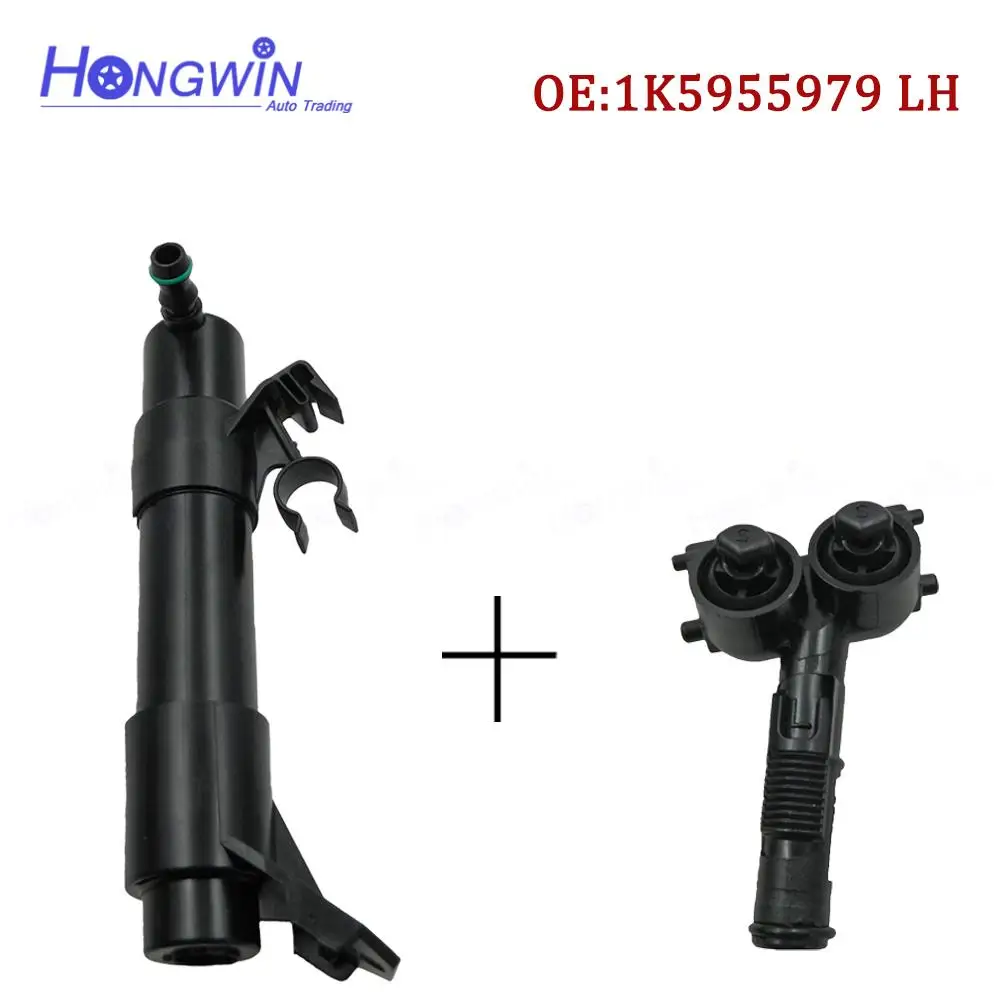 

Форсунка омывателя переднего бампера для фар VW EOS Golf 5 MK5 2004-2009 Jetta 2006-2011, водяной струйный насос для очистки фар