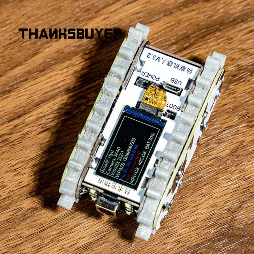Мини-робот-танк с камерой ESP32-S3
