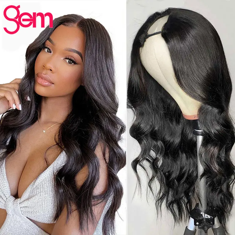 

Body Wave U Part Wig Human Hair 30 Inches Glueless Wigs For Black Women Upart Cheaper Natural Wave Brazilian Human Hair Wig Sale
