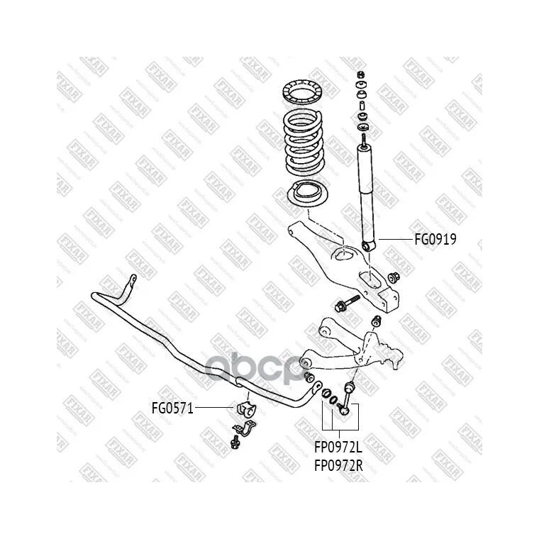 Втулка Стабилизатора Заднего FIXAR арт. FG0571