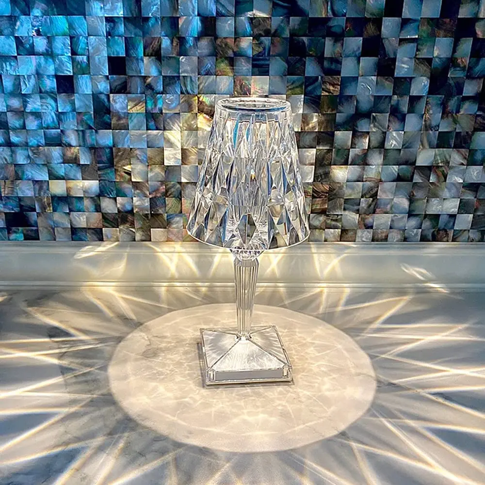 

Diamond Beside Lamp,Crystal Table Lamp LED Modern Bedside Lamp Atmosphere Nightstand Lamps Decorative Creative Ornaments