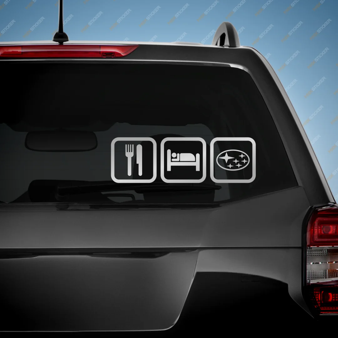 Наклейка на авто для SUBARU - Жизнь Субариста виниловая наклейка стикер стекло