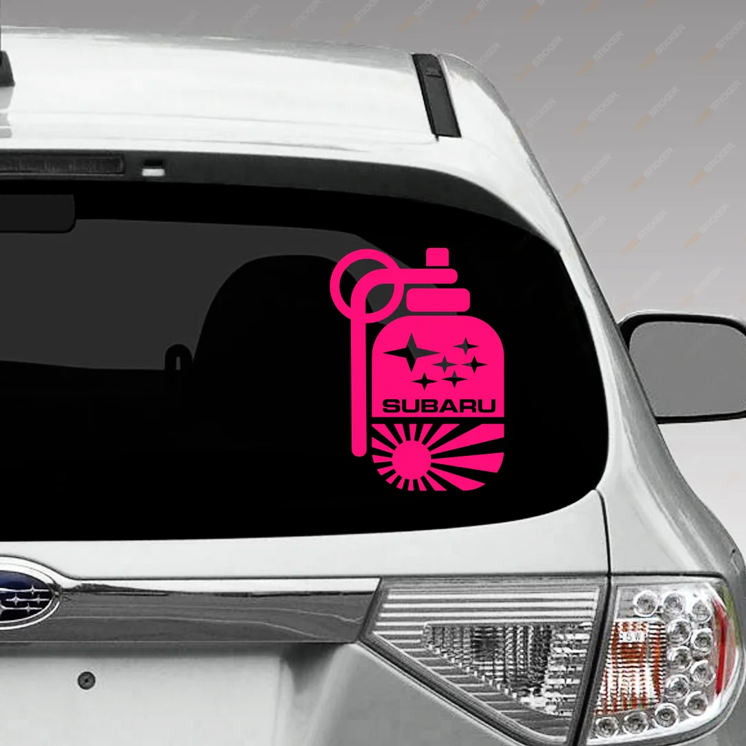 Наклейка на авто для SUBARU - JDM граната SUBARU! виниловая наклейка стикер Граната