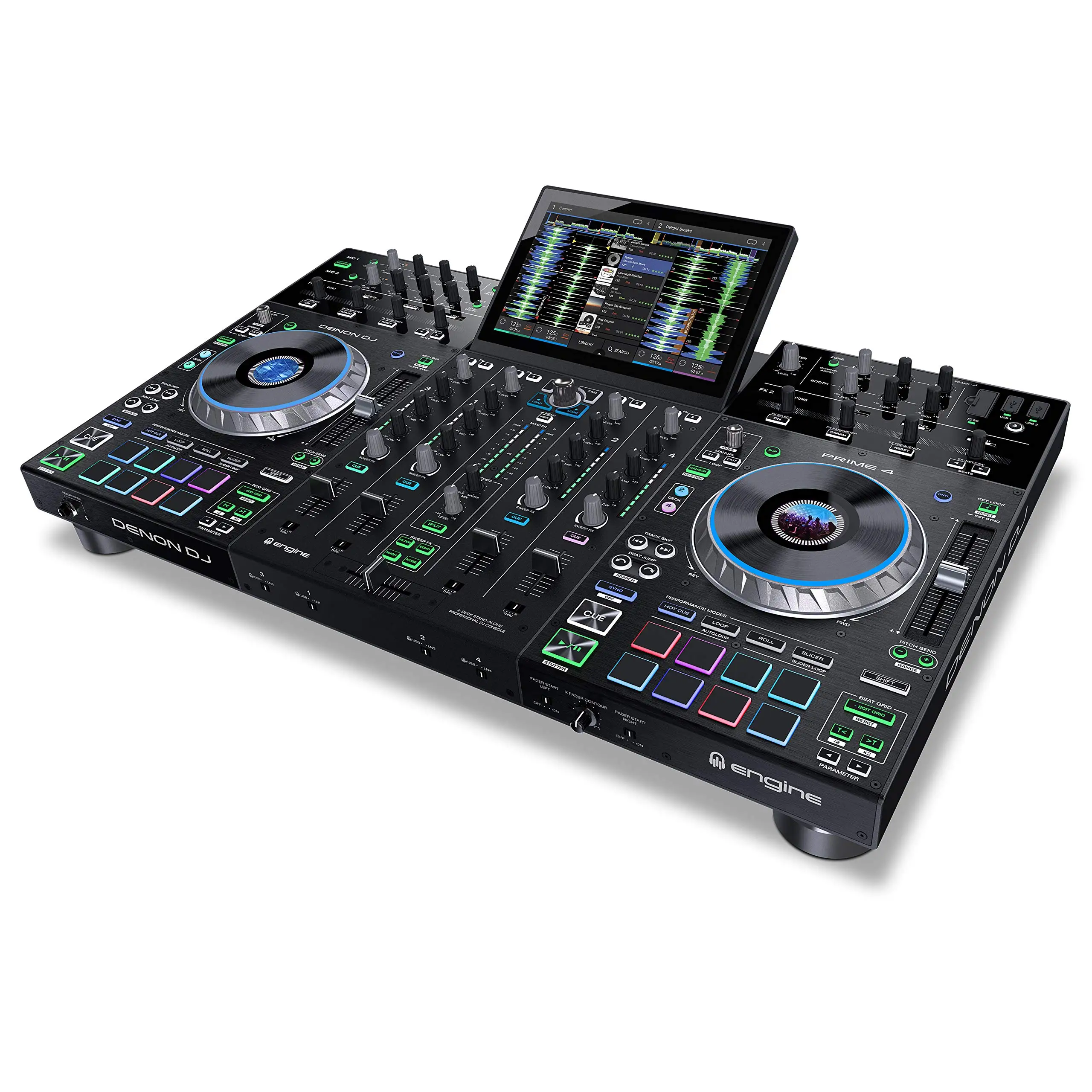 

(NEW DISCOUNT) Denon DJ PRIME4 4-Deck Standalone Smart DJ Controller w/ 10" Touchscreen