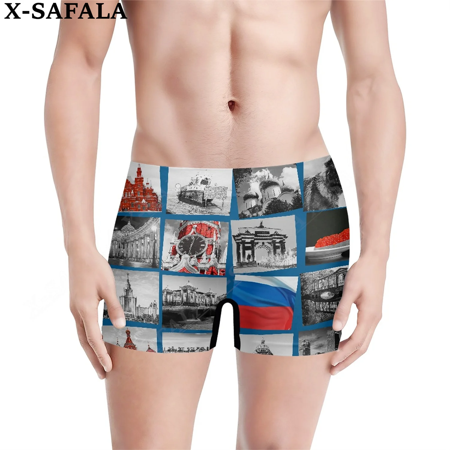 

National Scenic Photos 3D Print Male Underwear Shorts Seamless Pants High Elastic Swimwear Beach Swimming Trunks Comfortable