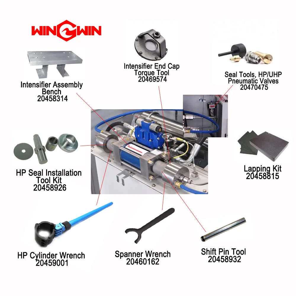 Waterjet Head intensifier pump Maintenance Tools Part 20458926 HP Seal Installation Tool Kit water jet cutter spare part