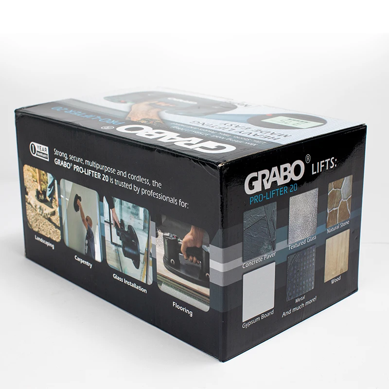 Электрический вакуумный подъемник Grabo Pro с парусиновой сумкой деревянная доска