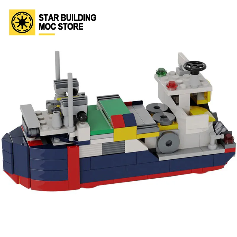 

MOC blocks apply to lego Creative Classic mini freighter 8130 children's block children's gift toy model