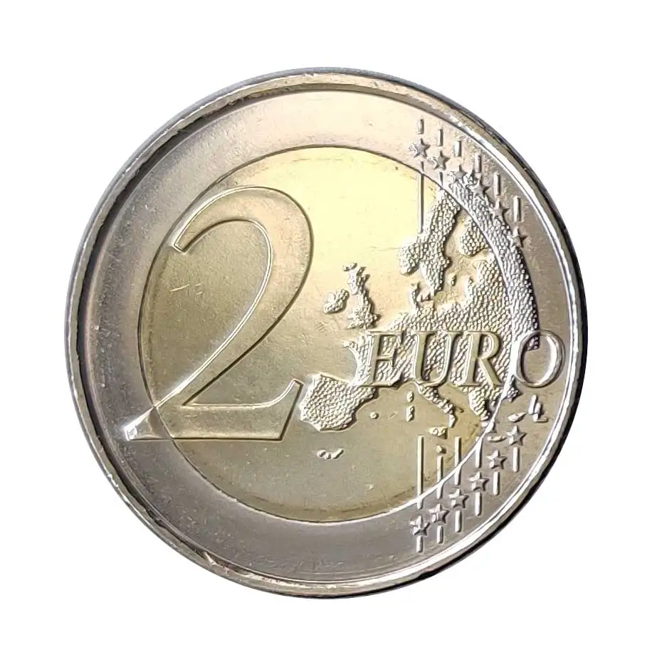 Coin 2 Euro Original Spain Erasmus UNC Year 2022 Uncirculated